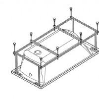 Монтажный комплект для ванны КОРСИКА 180*80 1WH112420