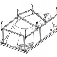 Монтажный комплект для ванны ИБИЦА XL 160*100 1WH112427