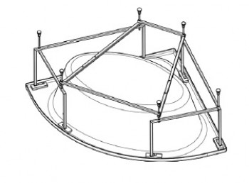 Монтажный комплект для ванны КАРИБЫ 140*140 1WH112430