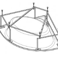 Монтажный комплект для ванны КАРИБЫ 140*140 1WH112430
