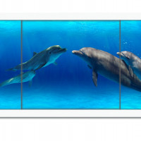 Экран п/в Ультралегкий АРТ 1,48 (Дельфины)