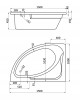 Ванна акриловая Гоа левая 150*100 с экраном Сантек